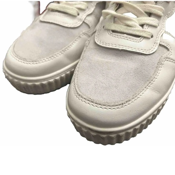 H&M Woman’s White High Top Sneakers Size 8 - Picture 4 of 8